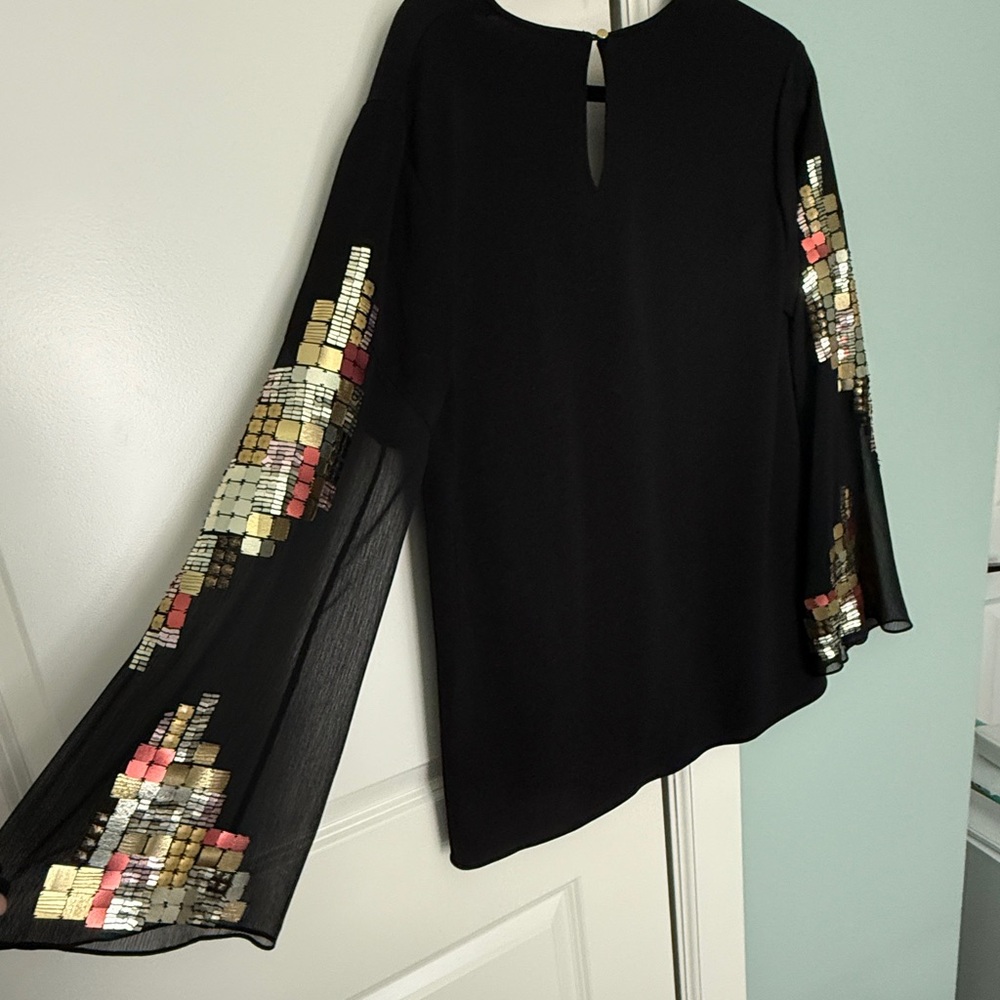 Sass and Bide Bell Sleeve silky Back Top 4